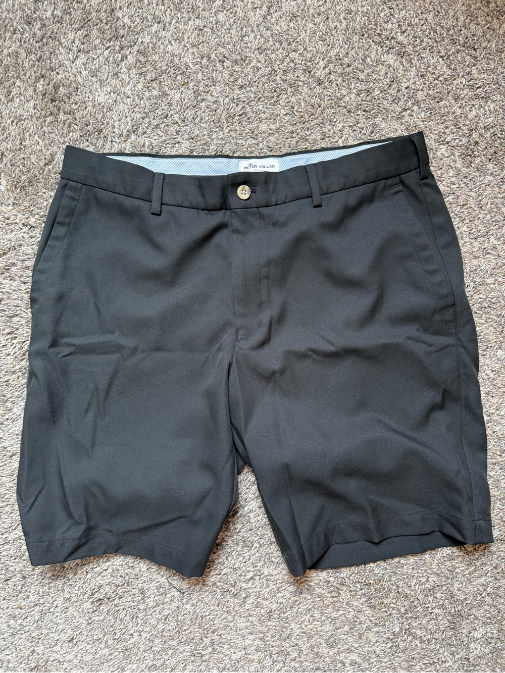 Peter Millar Black Men’s Performance Golf Shorts